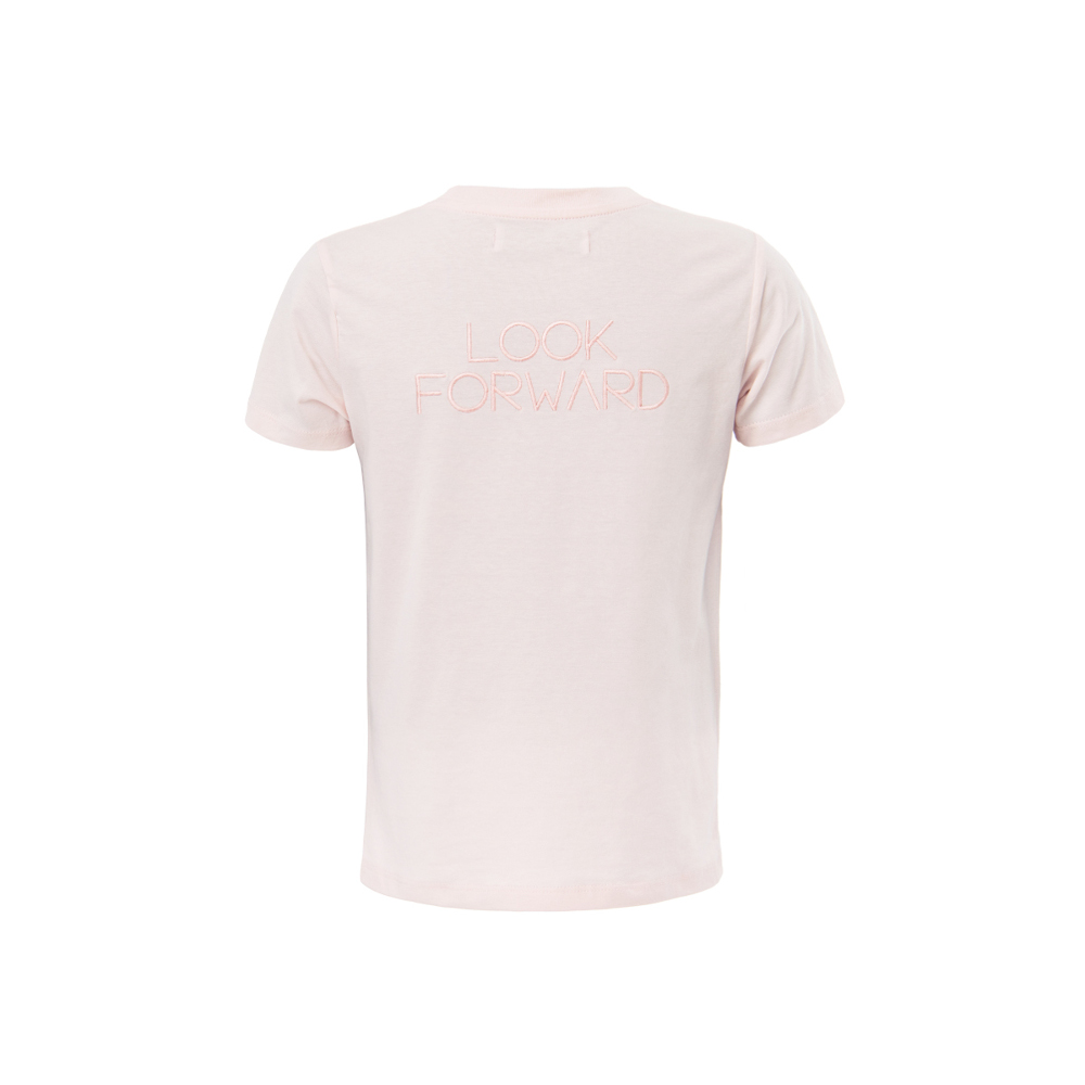 LOOK FORWARD t-shirt for kids, pale pink