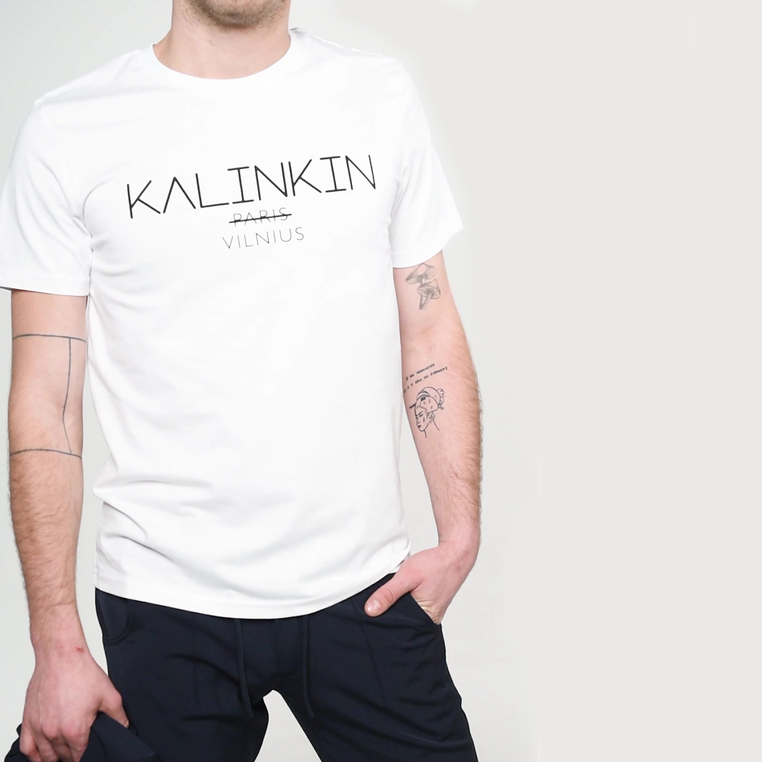 KALINKIN VILNIUS T-shirt white, UNISEX