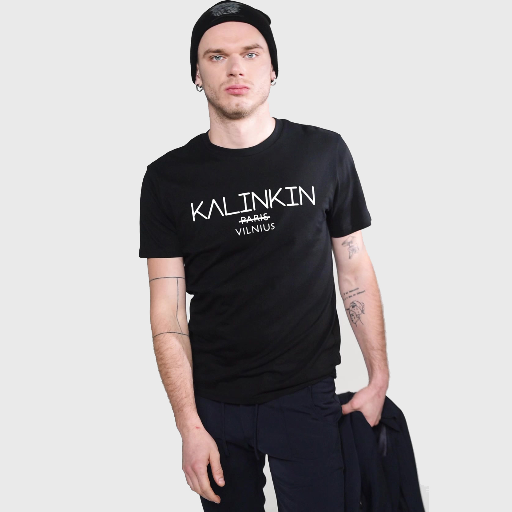 KALINKIN VILNIUS T-shirt black, UNISEX